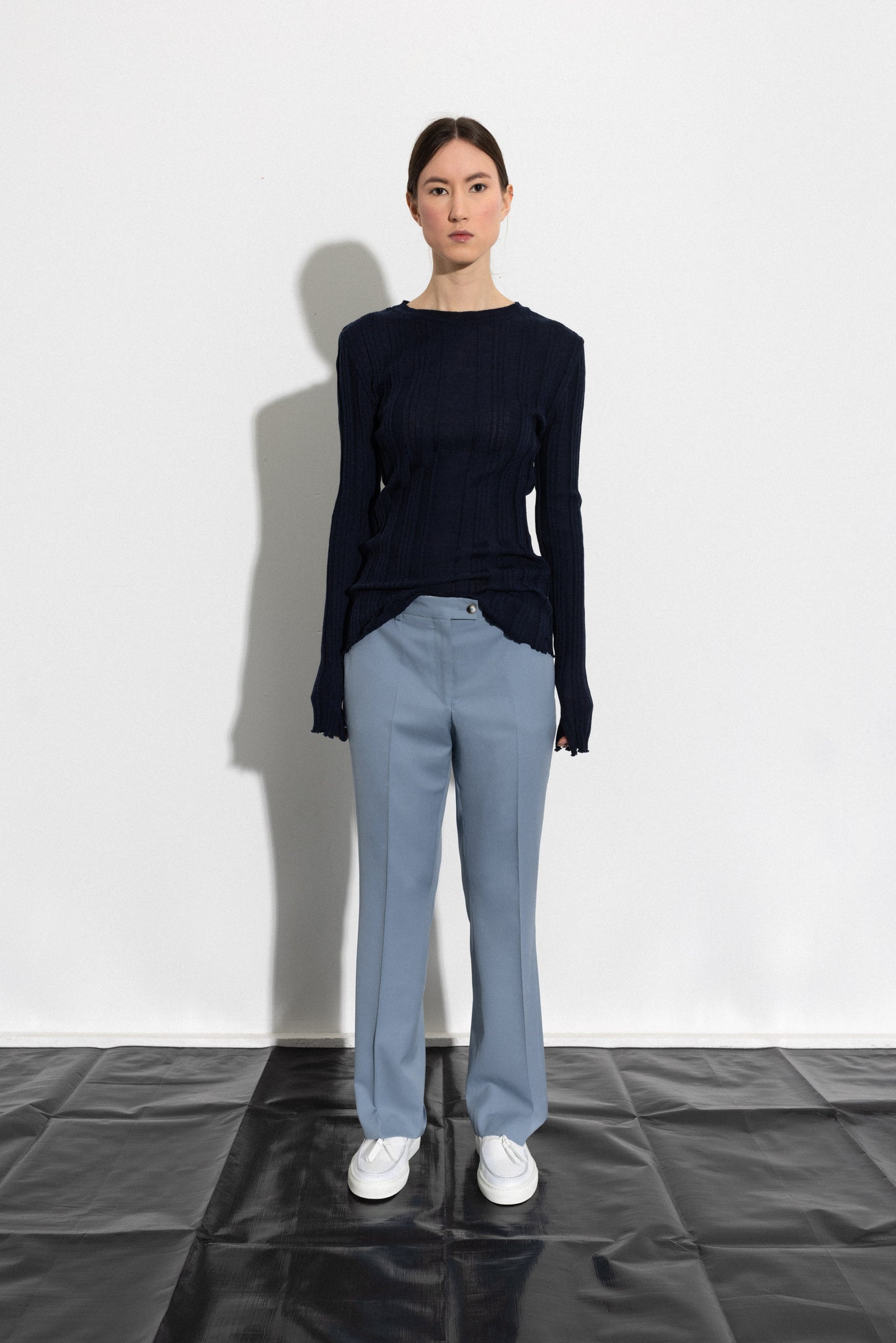 Skinny Rib Navy